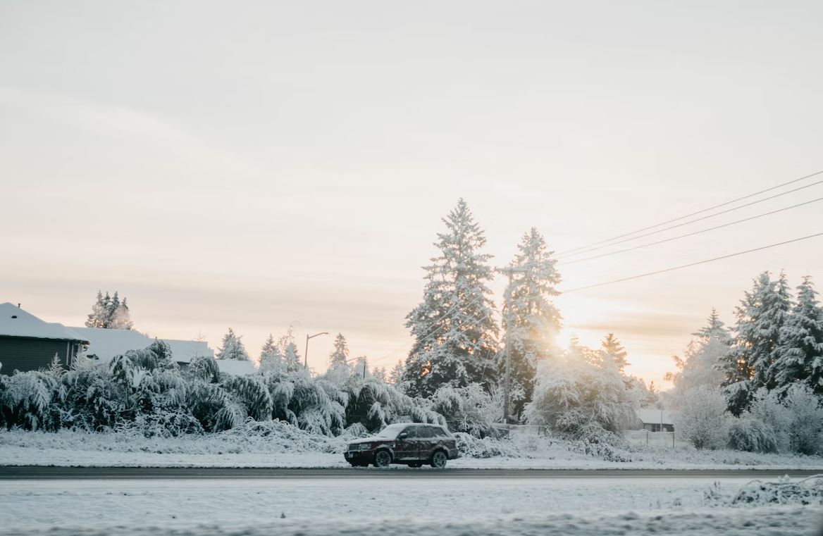 conduire sur du verglas en hiver