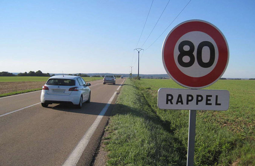 limitation de la vitesse à 80km/h